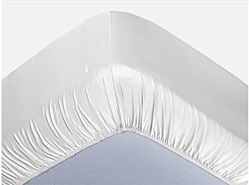 100% Organic Bamboo Bed Sheet Set 400TC Cool, Anti-Allergic, Soft and Silky Includes 1 Fitted, 1 Flat, 2 Pillowcase Blue - Image 7